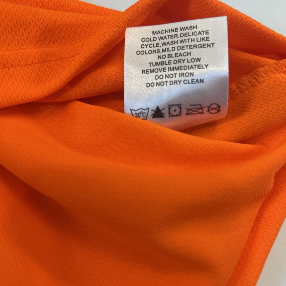 VEA Hi Vis Safety Polo Shirt Mens 2XL Orange Reflective NWT Holland Class 2 - Picture 9 of 9